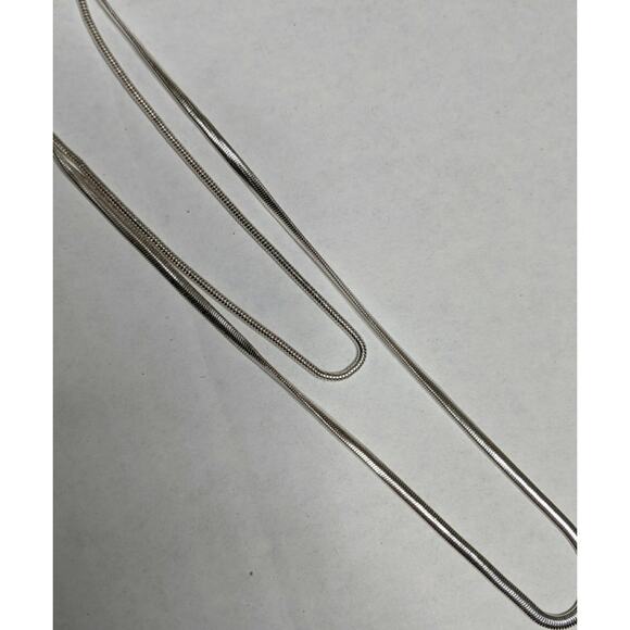 Luv AJ Cascading Snake Chain Necklace - NIP - Picture 4 of 4
